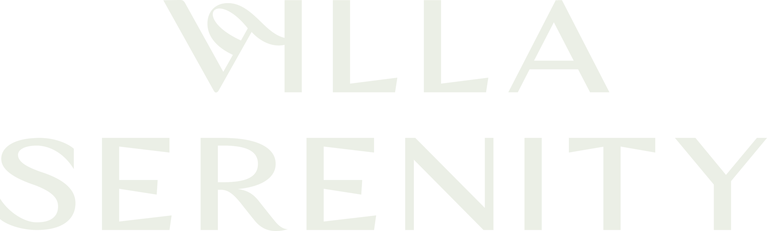 Logo en blanco de Villa Serenity